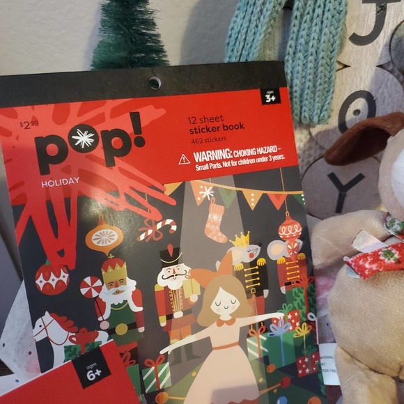 Christmas bundle stocking stuffer gift lot dog crafts kits stickers stuffed dog - Picture 4 of 11